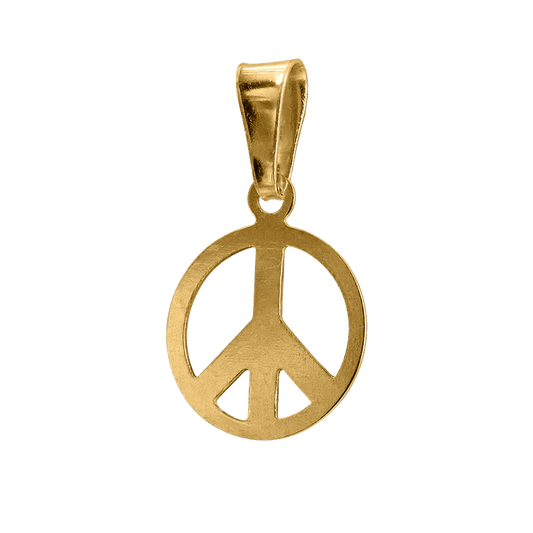 Peace hängsmycke i guld