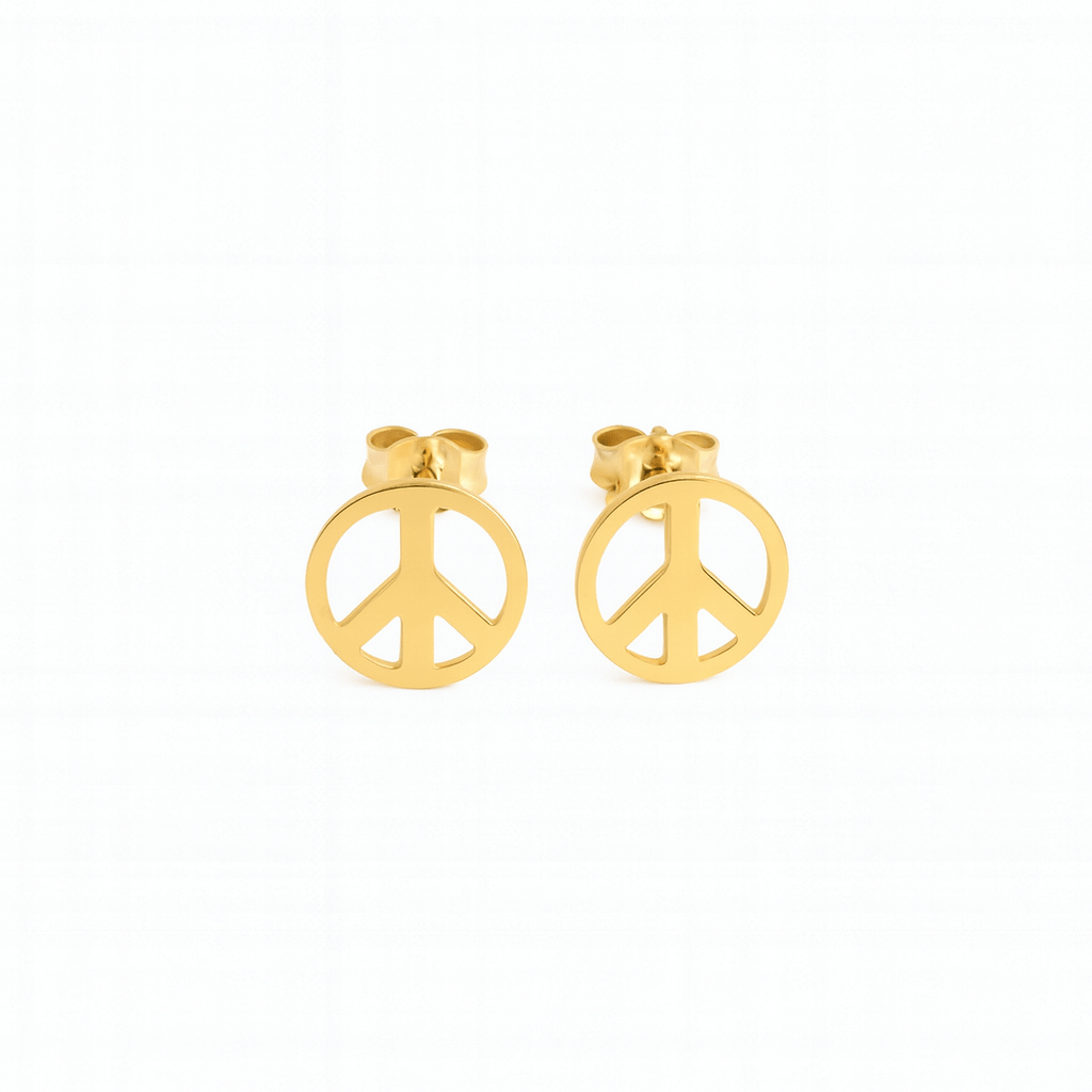 Peace Örhängen 18k Guld