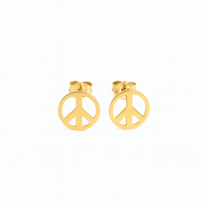 Peace Örhängen 18k Guld