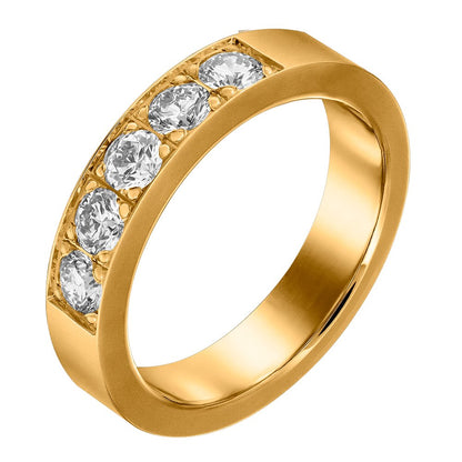 Ring i 18k guld och diamanter