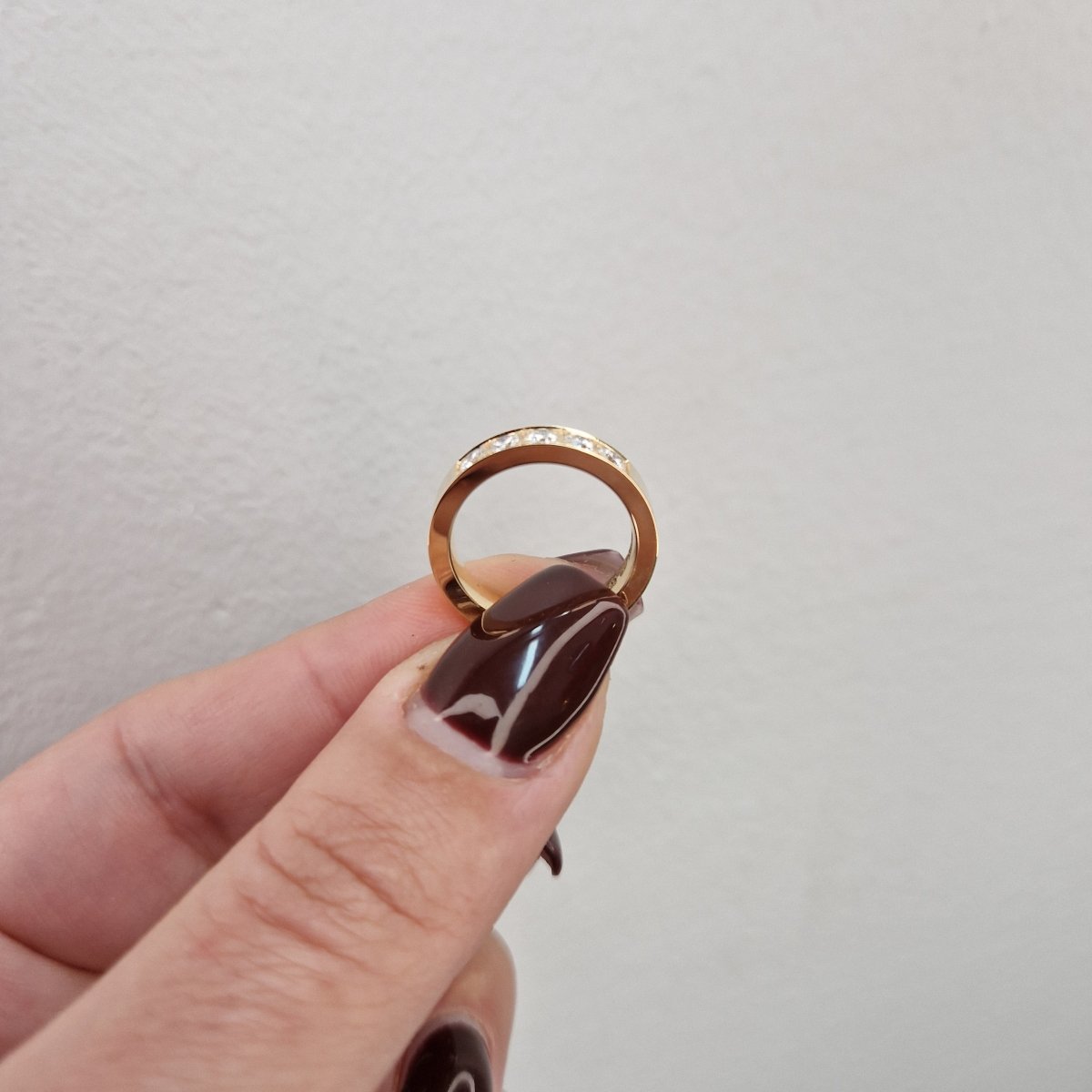 Ring md 5 diamanter i 18k guld