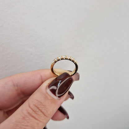 Diamantring med 7 diamanter