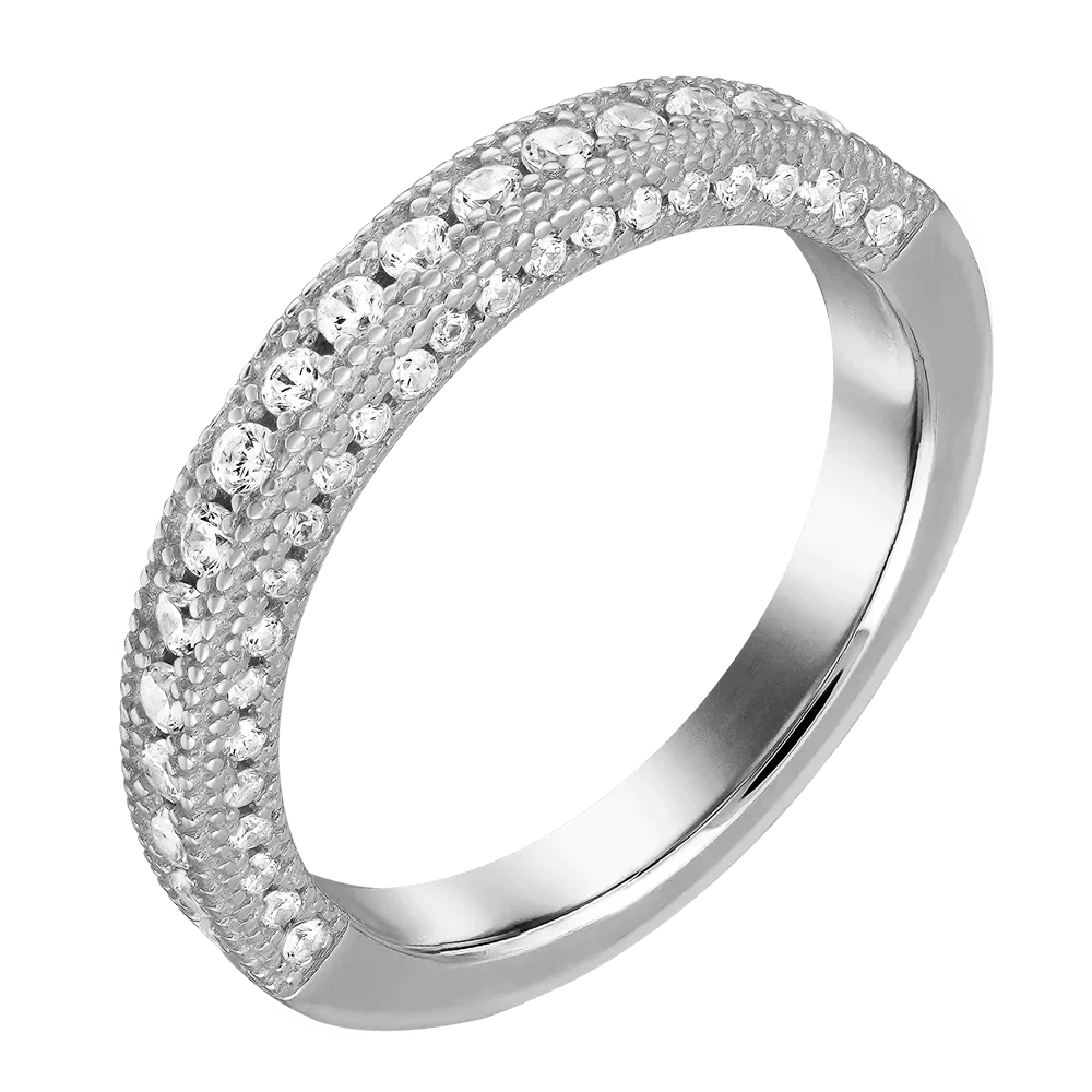 Vacker silver ring med unik design