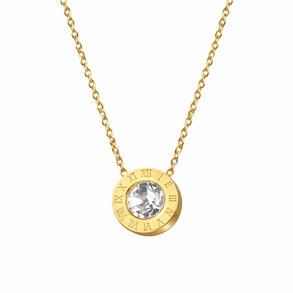 Riviera halsband guld (clear)
