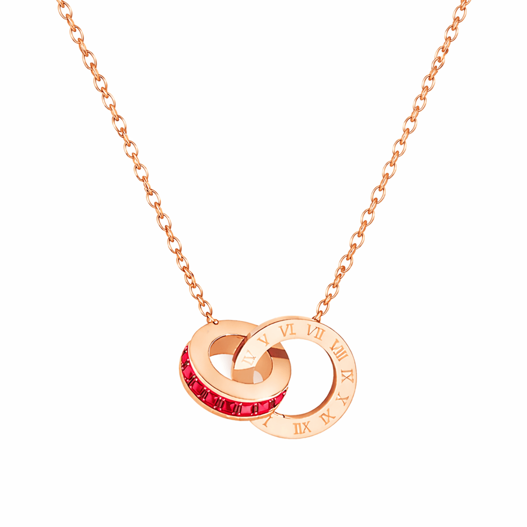 Riviera halsband red/rosé