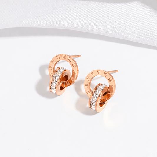 Riviera örhängen rosé