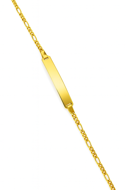 Barn armband Figaro 18k guld
