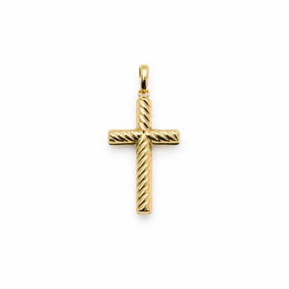 Kors 18k guld skruv design