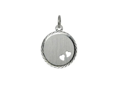 Rondell med 2st hjärtan matt 16mm