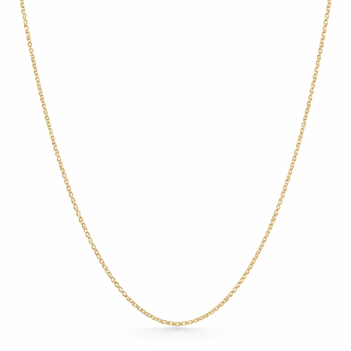 Rund ankar länk 42cm Bredd 1,6mm 18k guld