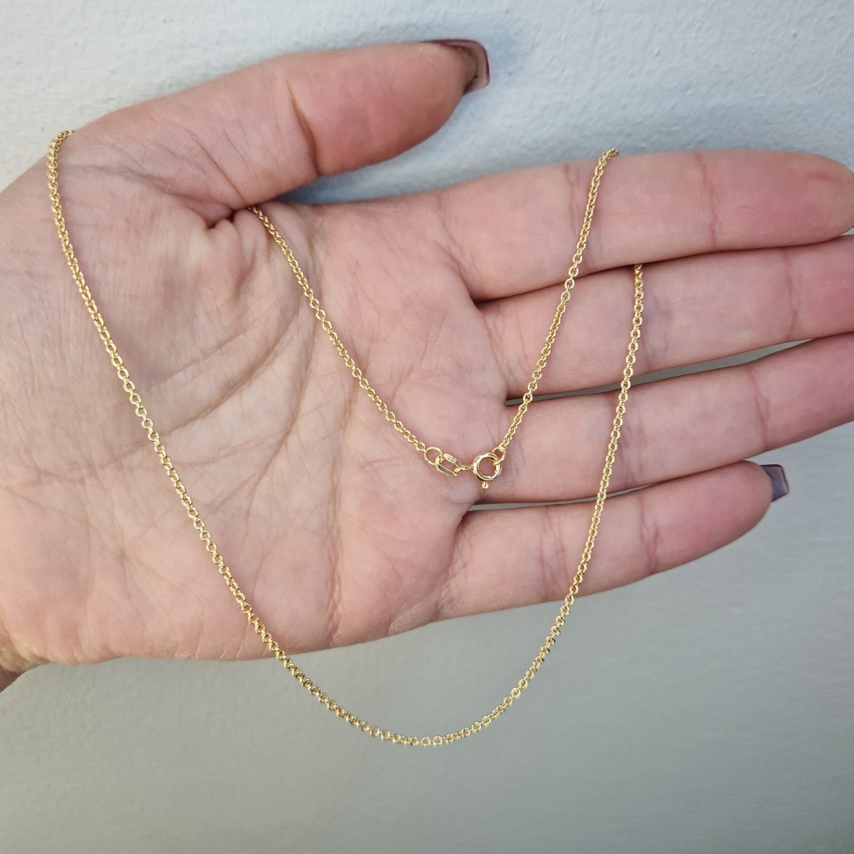 Ankar länk rund modell i 18k guld