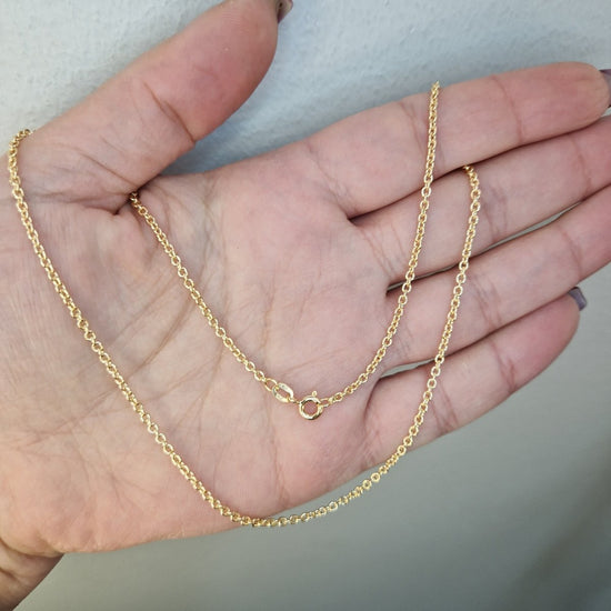 Rundankar länk 42cm Bredd 2mm 18k guld