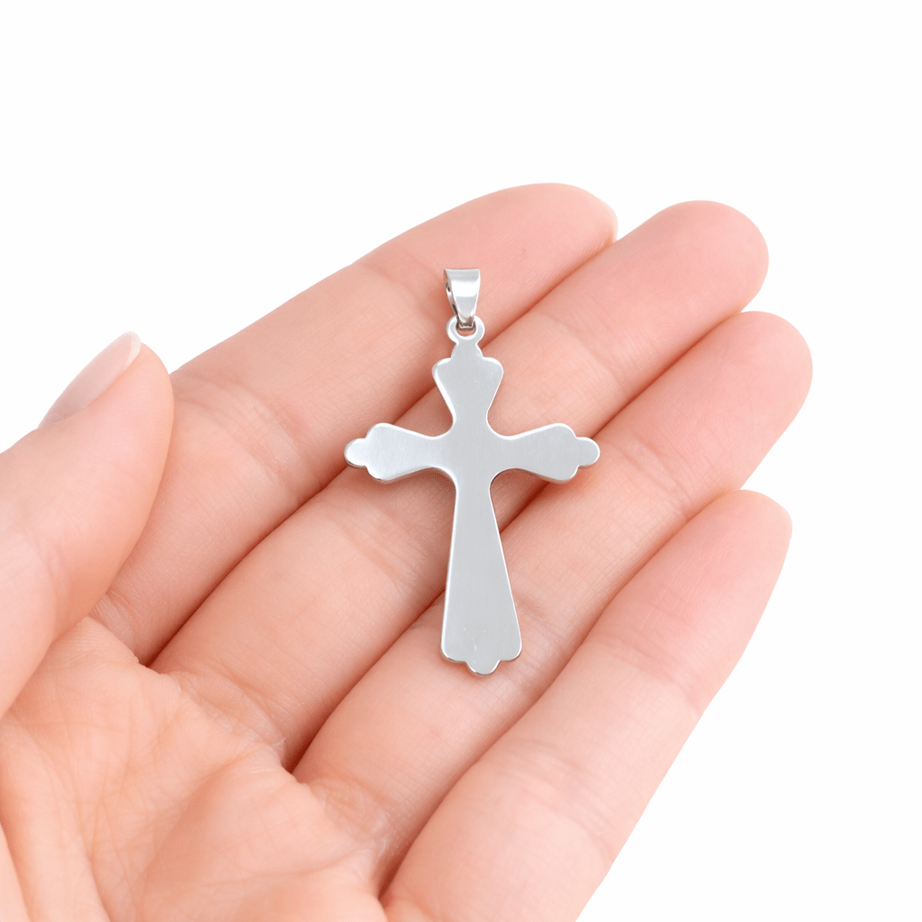 Silver Kors Ortodox 925 i slät design