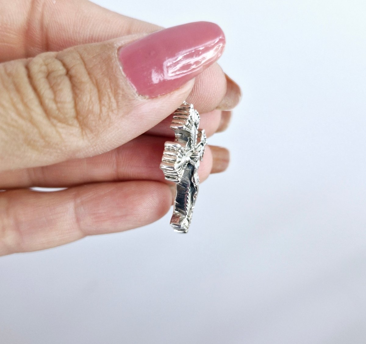 Silver Oxiderad Kors 925 Massiv Design