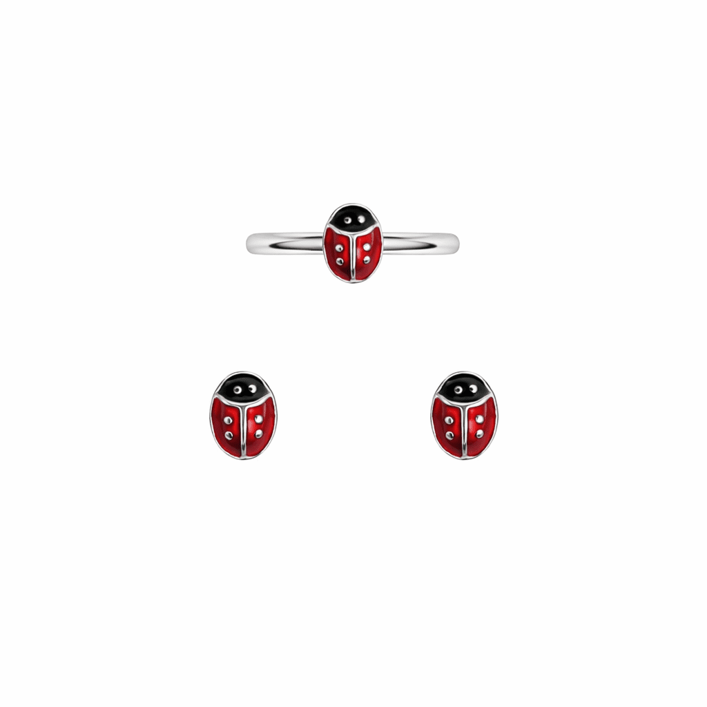 Set nyckelpiga - Sterling silver