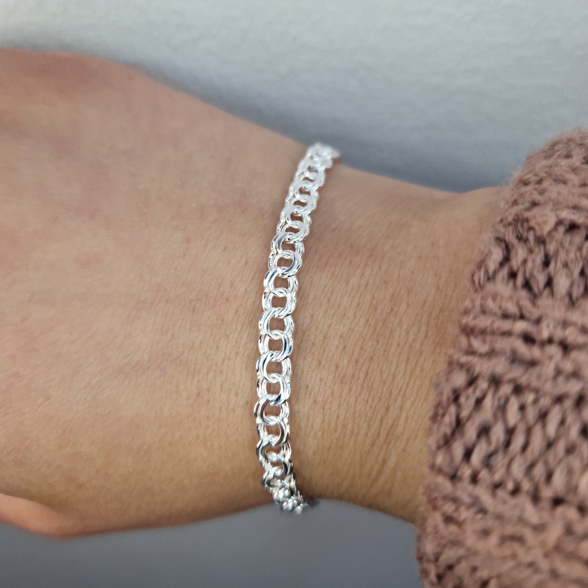 Bismarck armband i äkta silver