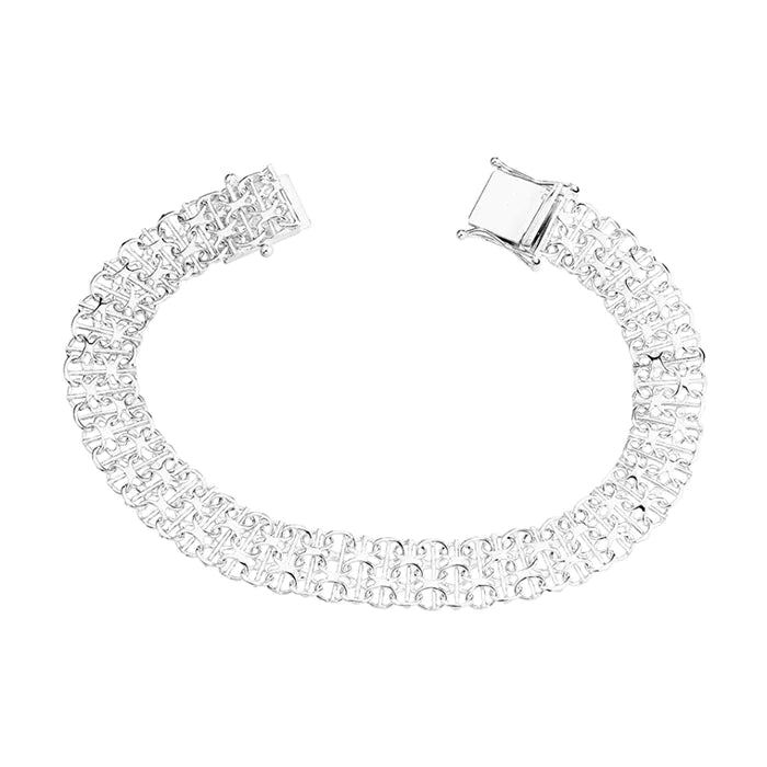 Silverarmband X-länk