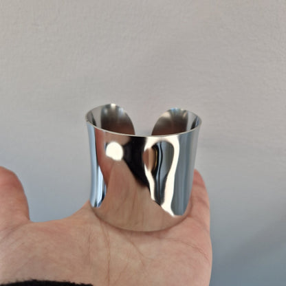 Slät armring i rostfritt stål