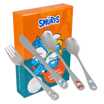 Smurfarna barnbestick rostfritt stål
