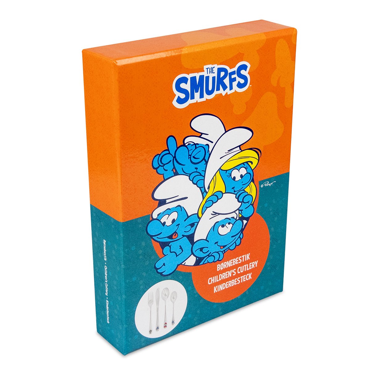 Smurfarna barnbestick rostfritt stål