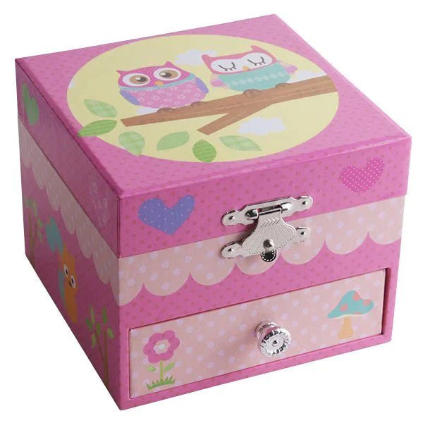 Smyckeskrin Uggla speldosa