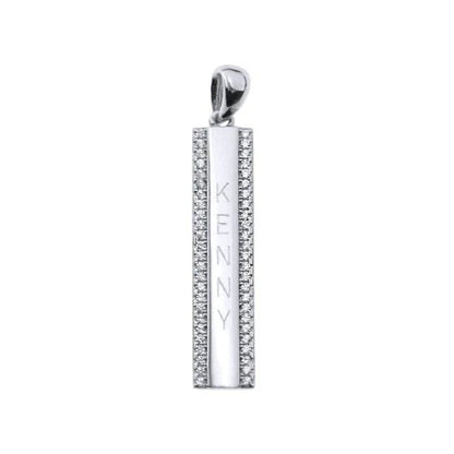 Stav med 2 rader stenar gravyr ingår