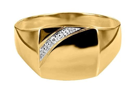 Stilren klackring med diamant