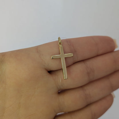 Stilrent 18k guld kors