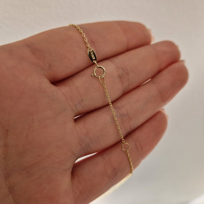 Stilrent hjärta med kedja 18k guld