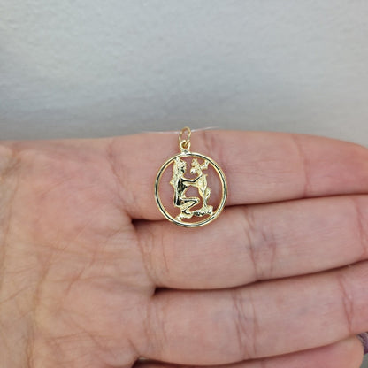 Stjärntecken jungfru i ring 18k guld