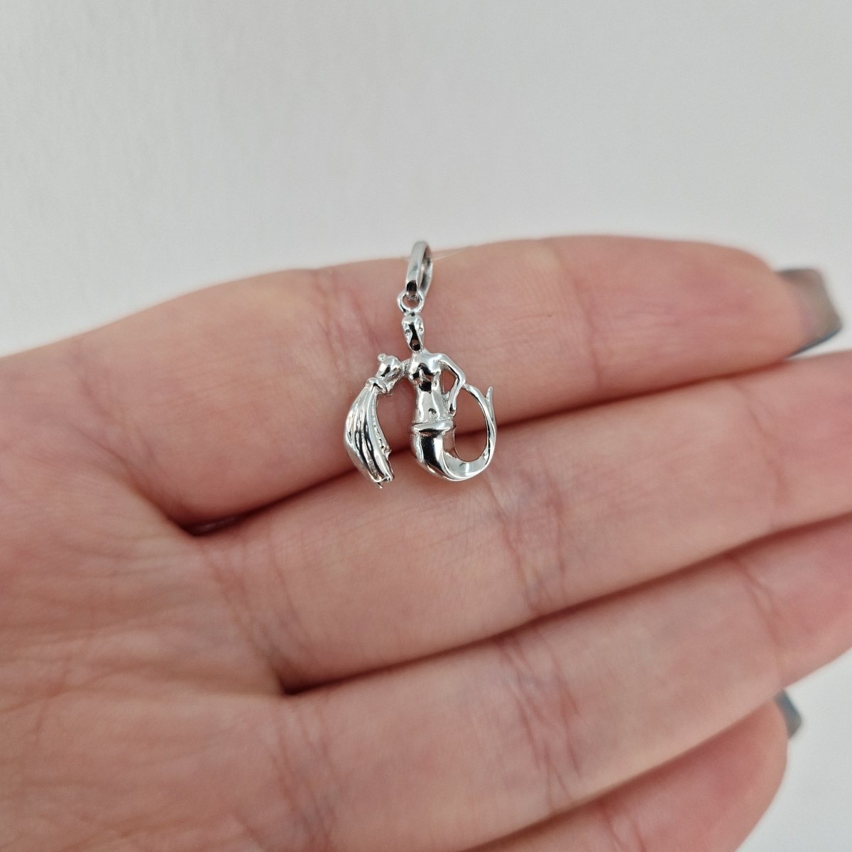 Stjärntecken massiv figur silver