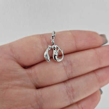 Stjärntecken massiv figur silver