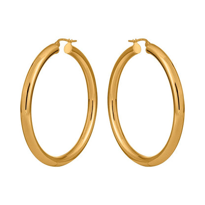 Stora creoler i 18k guld