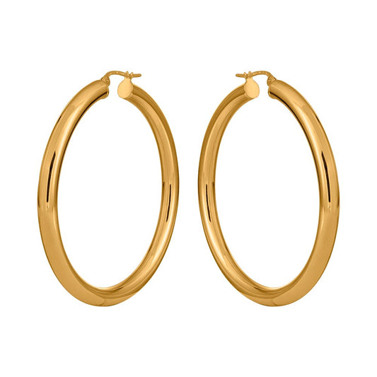 Stora creoler i 18k guld