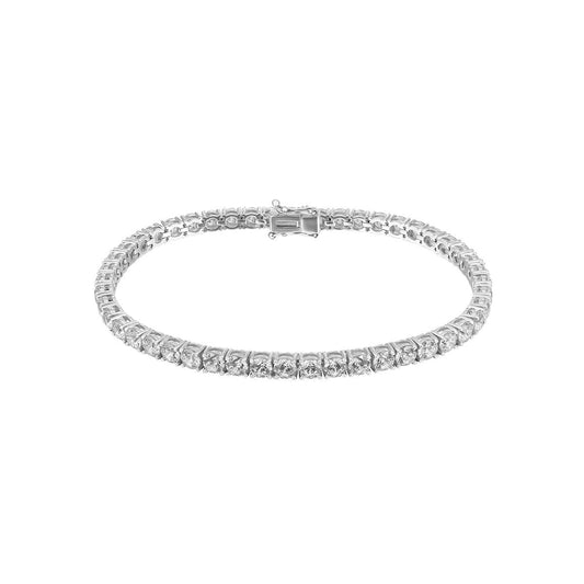 Tennis armband med kristaller 18k vitguld