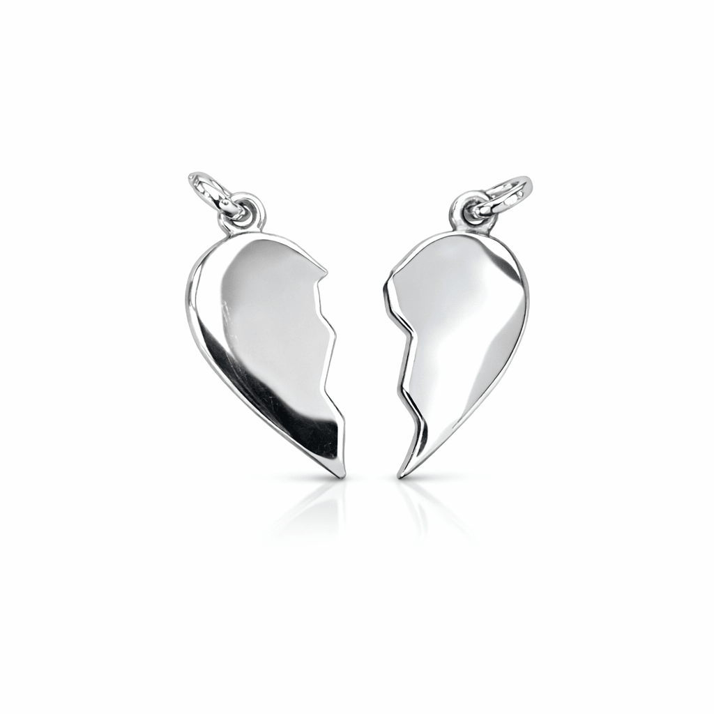 Visa kärlek med brythjärta i silver