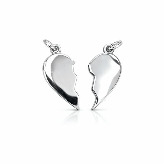 Visa kärlek med brythjärta i silver