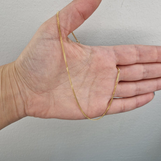 Vristlänk pansar 18k guld 28cm