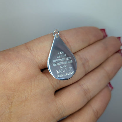 Xarelto bricka silver 27x19mm