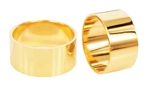 Förlovningsring i 18k guld, bred och blank design