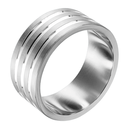 förlovningsring bred i äkta silver 