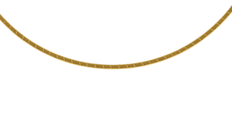 Halsband stel matt och blank i 18k guld