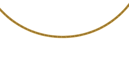 Halsband stel matt och blank i 18k guld